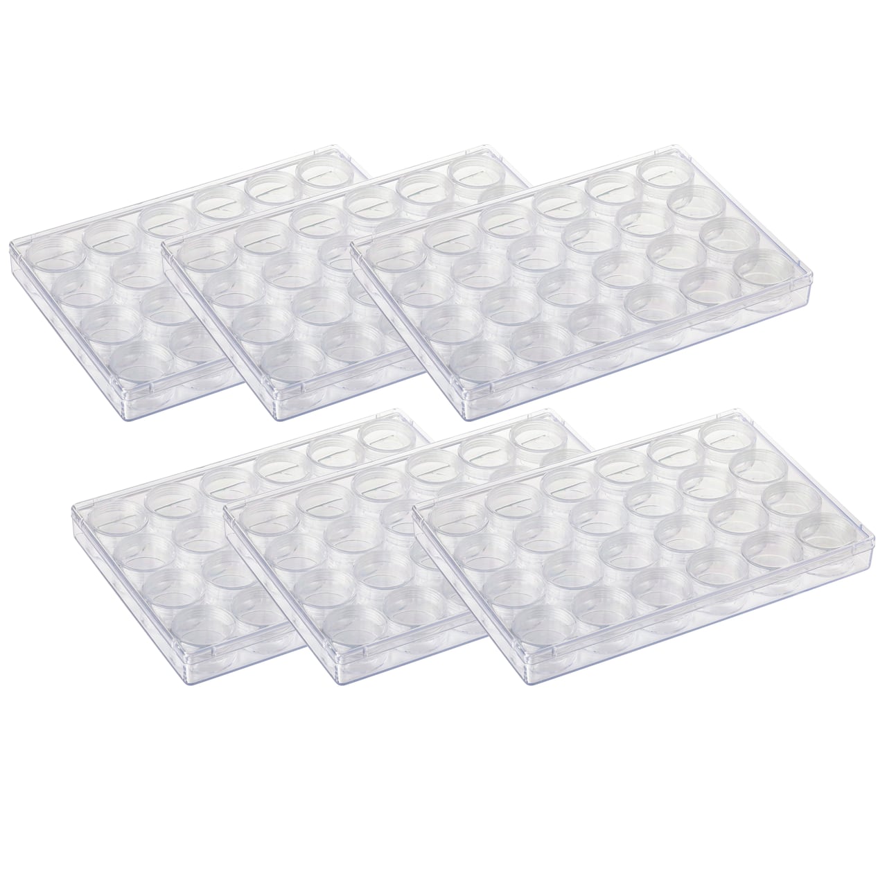 6 Pack: 9.5" Bead Storage Case with Jars by Bead Landing™
